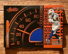 2022 Stefon Diggs Burners Materials Patch Relic Absolute Football Bills Patriots