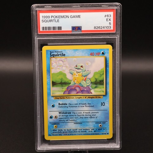 Squirtle graded PSA 5 for sale on eBay