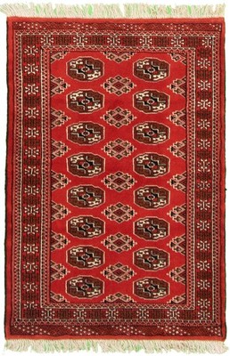 Vintage Hand-Knotted Carpet 3'3'' x 4'9'' Traditional Oriental Wool Area Rug