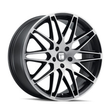 18x8 Touren Tr75 Brushed Matte Black Wdark Tint Wheel 5x120 40mm