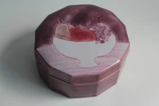 Cloutier Frères France Enamel Ceramic Candy Jar (63805)