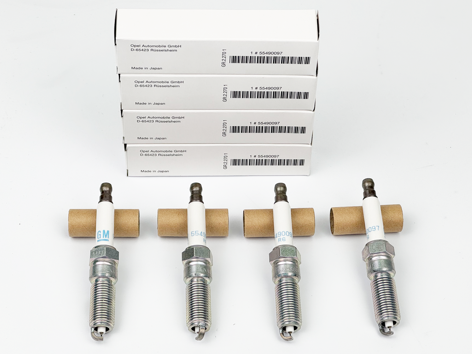 4x Genuine Spark Plugs Opel Astra J K Insignia A B 1.4 1.5 1.6 55490097 1214128-