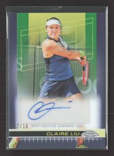 2024 Topps Chrome Tennis Claire Liu #TCA-CLU 07/10 Auto Black