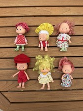 American Greetings Strawberry Shortcake Dolls Lot Of 6 VTG w Clothes