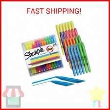 Sharpie Pocket Highlighters, Chisel Tip, Assorted Colors, 24 Count - Back to Sch