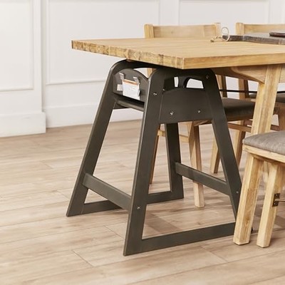 ECR4KIDS ASATT HIGH CHAIR, TODDLER CHAIR - GRAY WASH