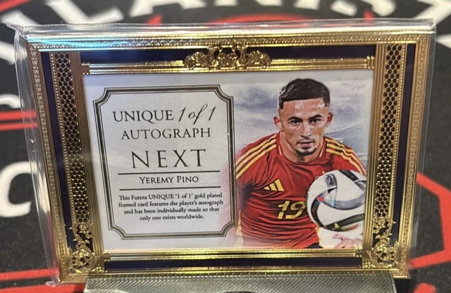 Futera Unique World Football 2025 Yeremy Pino 1/1 On Card Autograph 1/1 Spanien