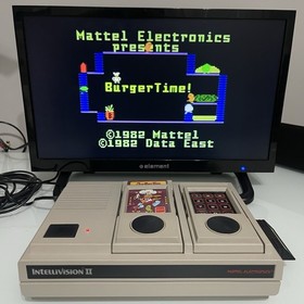 Mattel Electronics Intellivision II Console Master Component In Box With 4 Games