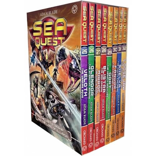 Sea Quest Series 7 and 8 Collection Adam Blade 8 Books Box Set ... by Adam Blade