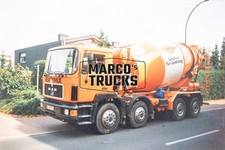 LKW Foto MAN F90 Betonmischer Deutschland orange READY MIX Zeichen für Le #e2xl