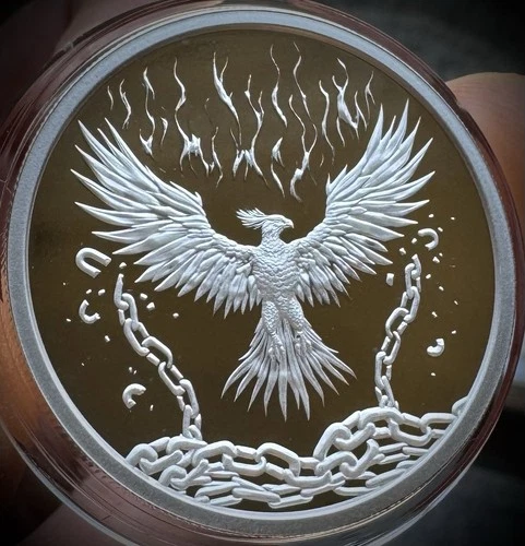 2025 1oz Silver Shield Silver Phoenix .999 Silver Proof Round (COA 193/412)