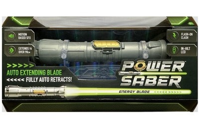 Power Sabre Energy Blade automatisch ausziehbar 30'' LED Lichtschwert grün - BRANDNEU