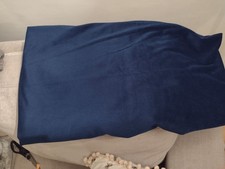 Royal Blue Velvety Look Single Curtain Full length Same As Mine In Picture