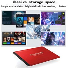 2TB 4TB 16TB Portable SSD Type-C External Hard Drive High Speed USB 3.1 Laptop
