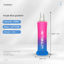 Borraccia Morbida Pieghevole Portatile in TPU per La Corsa, Escursionismo, Cicli