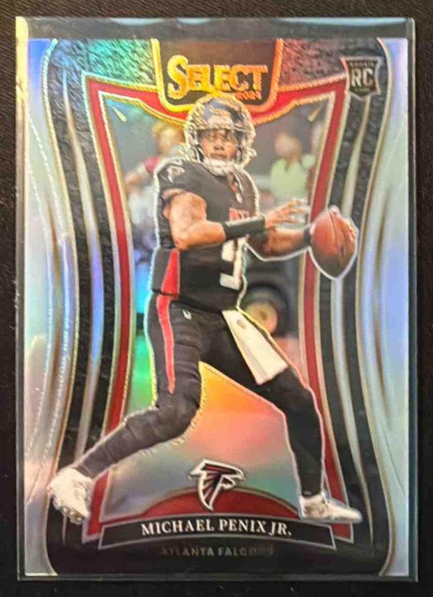 2024 Panini Select Michael Penix Jr. #371 Suite Silver Prizm RC Falcons