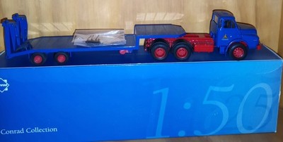 Conrad 1045-01 MAN DHAS 26.240 3-Achs LKW + Goldhofer Tieflader  1:50 org Box  
