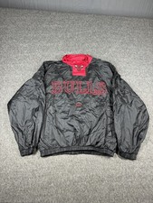 Vintage Chicago Bulls Jacket Youth Large Nylon Pullover Fans Gear NBA 90s