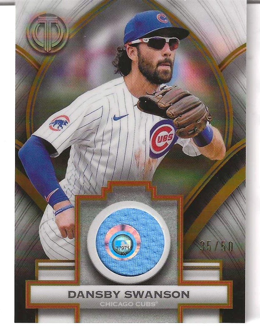 2026 Topps Tribute DANSBY SWANSON Stamp of Approval Gold Relic /50 #SOA-DS Cubs