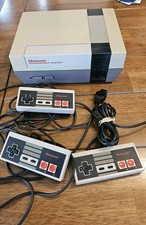 Nintendo NES Action Set Home Console,White/Gray. New Plug. Controllers, Turns On