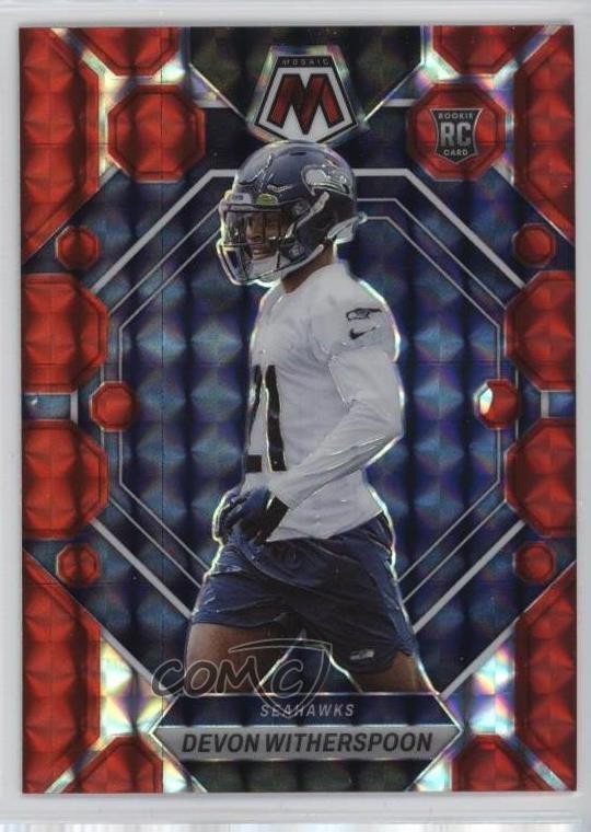 2023 Panini Mosaic Rookies Red Mosaic Prizm Devon Witherspoon #313 16wc