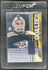 2001-02 In The Game Be A Player Mike Dunham Goalie Gear #CG-17 Predators