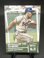 EDDIE MATHEWS - 2020 TOPPS WARRIORS OF THE DIAMOND INSERT #WOD-46 - BRAVES A4A