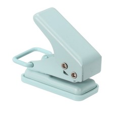 1/4" Single Hole Punch, Handheld Heavy Duty Hole Puncher Press Style 1, Blue
