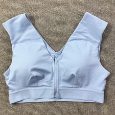 Tommie Copper Sports Bra Womens Large Shoulder Support Zip Front Gym Yoga