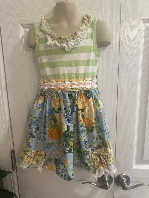 Haute Baby Size 5 Girls Multicolor Floral Sleeveless Dress