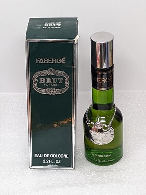 Vintage Faberge Brut For Men Eau De Cologne 3.2 oz