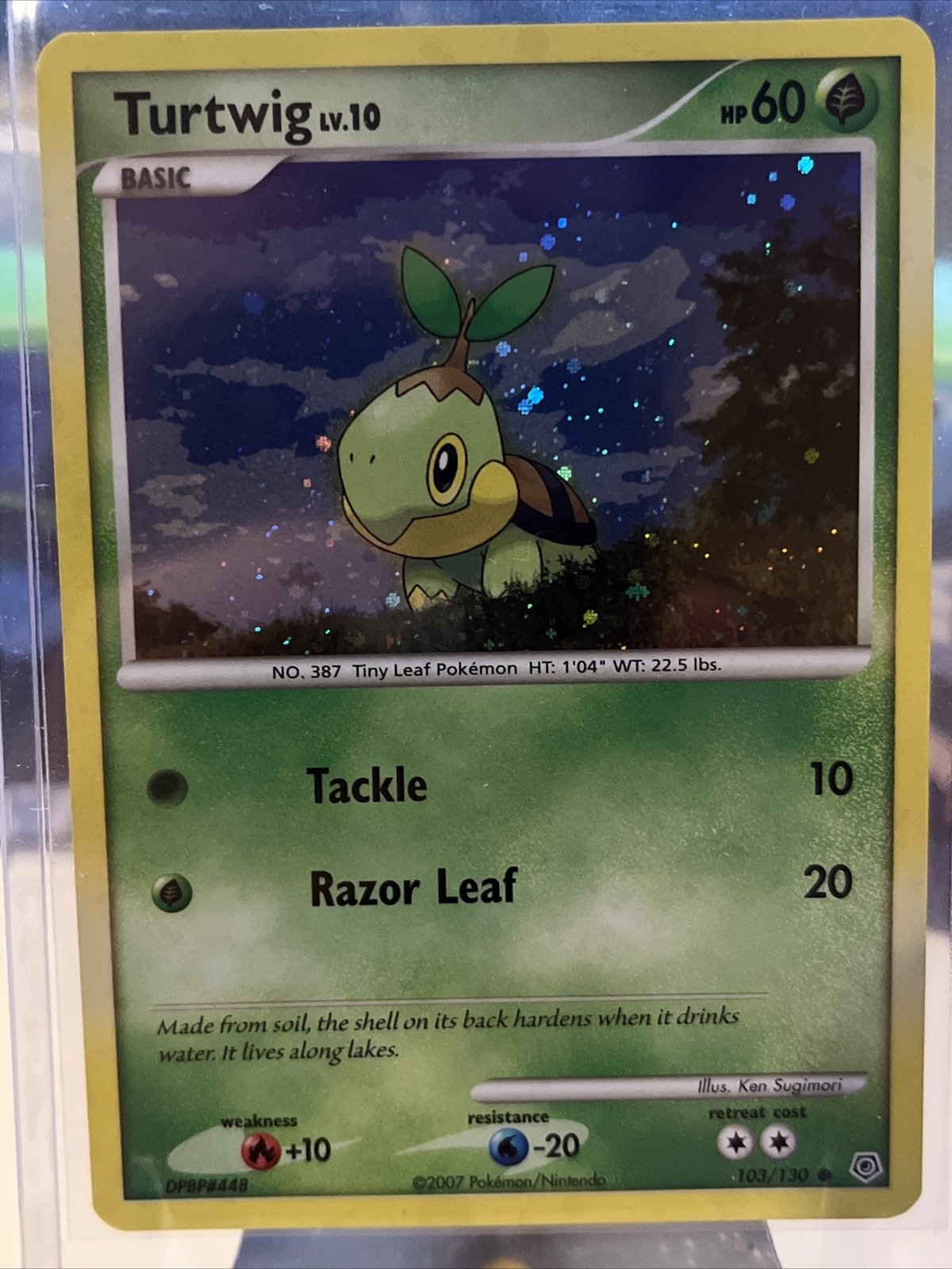 Pokémon TCG Turtwig Pokemon Promos 103/130 Promo Cosmos Holo Rare LP