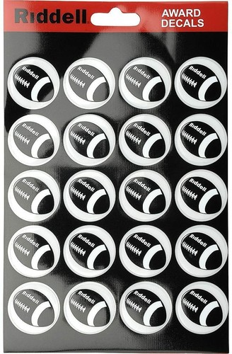 Riddell AWARD DECALS 20 FOOTBALL SELF ADHESIVE DECALS BRAND NEW! FUN - Afbeelding 1 van 2