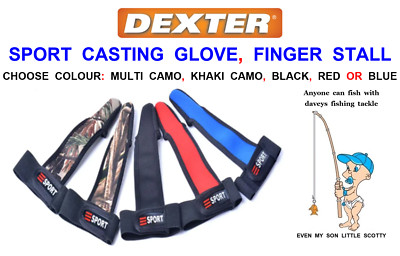 DEXTER SPORT CASTING GLOVE FINGER STALL BEACHCASTER SPOD MARKER CARP ROD FISHING