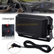 External Standard Speaker for All 3.5mm Audio Plug Mobile Ham Radios & Car GPS