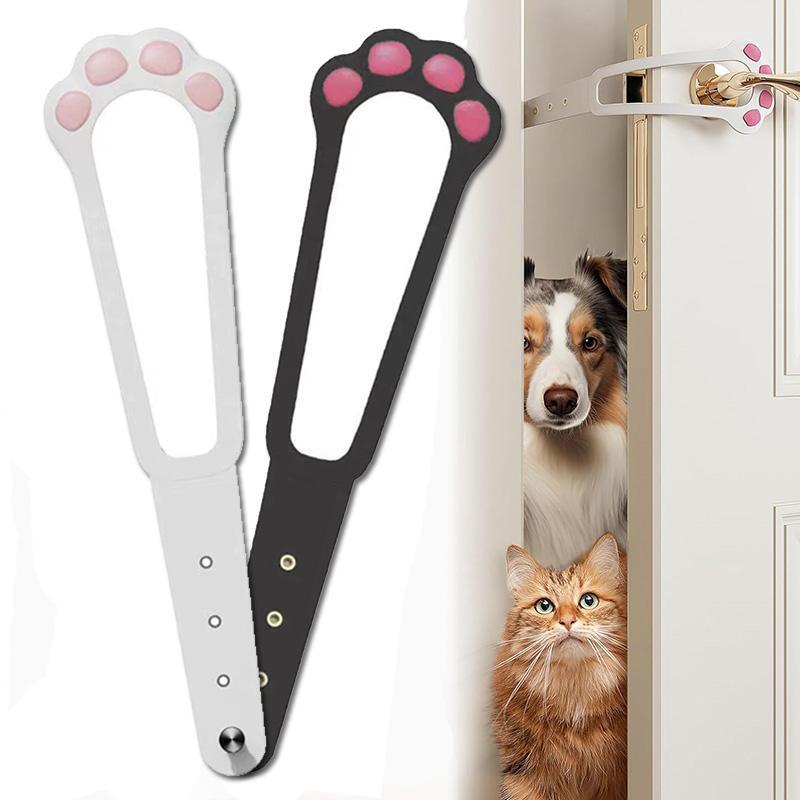 Dog Door Stopper Cat Door Holder Latch Adjustable Elastic Gate Lock Flex  Latch