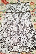 NWT Ann Taylor Size 14 Brown and White Floral Dress Comes With Straps