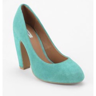 teal suede pumps