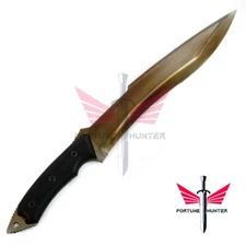 Custom Handmade 1095 Carbon Steel Skinner Knife Bowie Machete Knife With/ Sheath