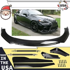 For Lexus IS250 /350 /200T Front Bumper Lip Splitter Spoiler Body Kit Side Skirt