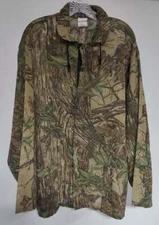 Vintage Men's L Realtree Gauzy Lightweight Hunter's Jacket Long Sleeve Camo Made