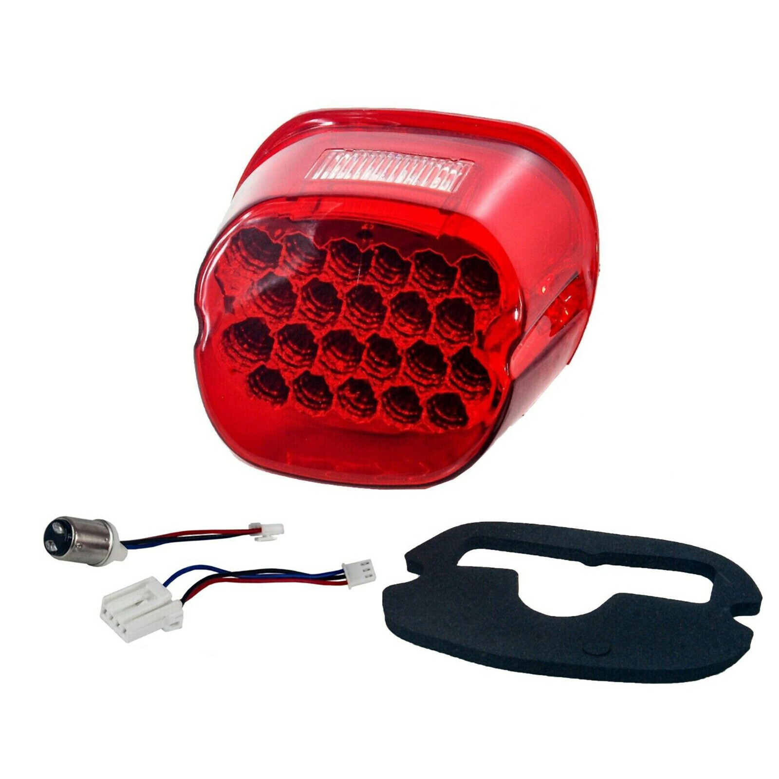 Motorcycle Tail Brake Light Lamp Fit for Harley Dyan Sportster RED