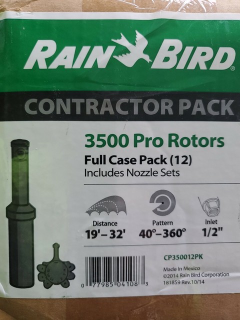 Rain Bird 3500 Rotor with Nozzle Tree (12 Pack-Pro Pack) in ABS Plastic for sale online | eBay