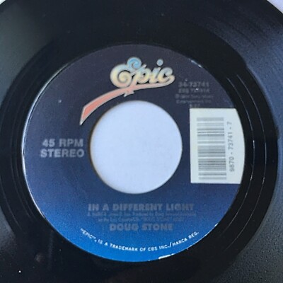 Doug Stone - Turn This Thing Around - In A Different Light- 45 RPM Free  Ship