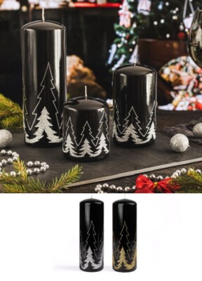 4x Stumpen Kerzen Advent Weihnachten Adventskerzen Kerze Exklusiv