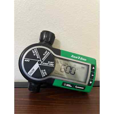 Rain Bird Professional Grade Battery Operated Digital Hose Timer Green/Black