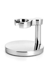 Chrome Stand for Traditional  Classic Safety Razors Shaving Brush Fits M HLE