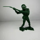 Vintage Marx Rifleman Soldier 6”USMC Marine Plastic Toy Figure Green  1960-70’s