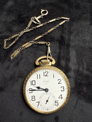Vintage Elgin Pocket Watch – Grade 575 – 15 Jewels – 10K Rolled