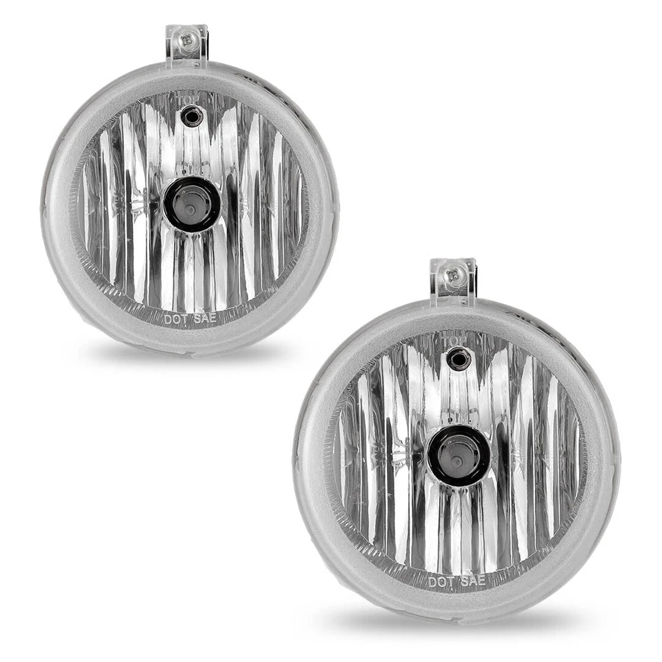 For Jeep Compass 2007 2008 2009 Clear Pair Bumper Fog Lights Front Lamps LH+RH - Image 2 of 4